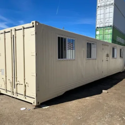 40' Ground-Level Office Container (Converted from Non-Operational Reefer Unit)