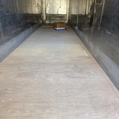 Tongue-and-Groove Plywood Flooring, 40' Refrigerated Container
