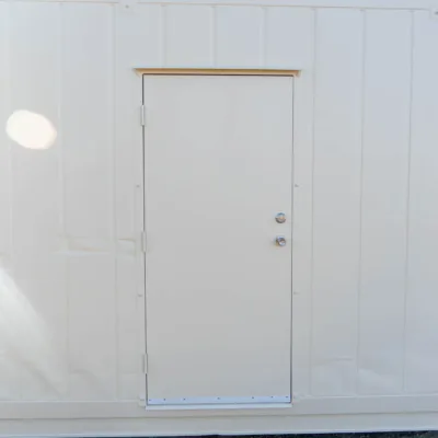 36” Steel Security Personnel Door on a Refrigerated Container